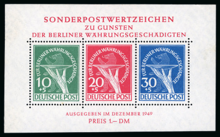 Stamp of Germany » Germany Collections and Large Lots 1949-1989, in an album complete collection duplicated