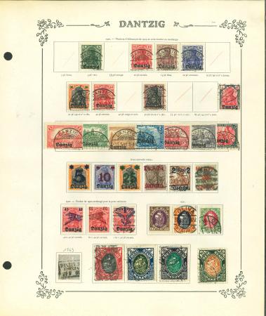 Stamp of Large Lots and Collections Baltic States and Danzig : 1920-1940, Estonia, Lithuania,