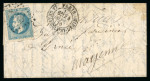 Stamp of France » Ballons Montés 1870, Lettre par ballon monté “La Ville de Florence",