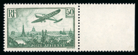 Stamp of France » Poste Aérienne 1936, Poste aérienne Y&T n°14b, 50f vert foncé neuf