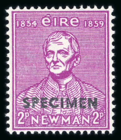 Stamp of Ireland » 1950-Date Commemoratives 1954 Newman mint nh set of two, both overprinted Specimen
