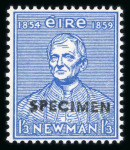 Stamp of Ireland » 1950-Date Commemoratives 1954 Newman mint nh set of two, both overprinted Specimen