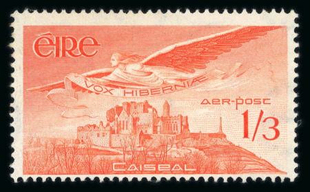 Stamp of Ireland » Airmails 1948-65 Airmail 1s6d orange, mint nh showing watermark