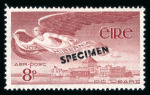 Stamp of Ireland » Airmails 1948-65 Airmail 8d claret, mint showing overprinted