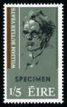 Stamp of Ireland » 1950-Date Commemoratives 1965 Yeats mint nh set of two, both overprinted Specimen