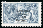 Stamp of Ireland » 1927-28 Wide Date Overprints (T72-T74) 10s dull grey-blue, mint nh single showing Specimen