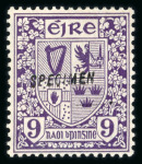 Stamp of Ireland » Definitives 1922-23 SE wmk: 1/2d to 1s, complete mint nh set of