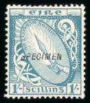Stamp of Ireland » Definitives 1922-23 SE wmk: 1/2d to 1s, complete mint nh set of