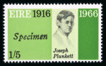 Stamp of Ireland » 1950-Date Commemoratives 1966 Easter Rising mint nh set of eight, all overprinted