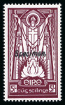 Stamp of Ireland » Definitives 1922-23 SE wmk: 10s dull grey-blue, plus 1940-49 E