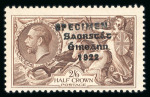 Stamp of Ireland » 1935 Re-Engraved Overprints (T75-T77) 2s6d to 10s, mint nh set of three each showing Specimen