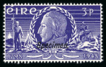 Stamp of Ireland » 1922-49 Dublin Government Printing Works Issues 1948 Insurrection of 1798 mint set of two, both overprinted