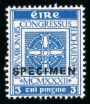 Stamp of Ireland » 1922-49 Dublin Government Printing Works Issues 1932 Eucharistic Congress mint set of two, both overprinted