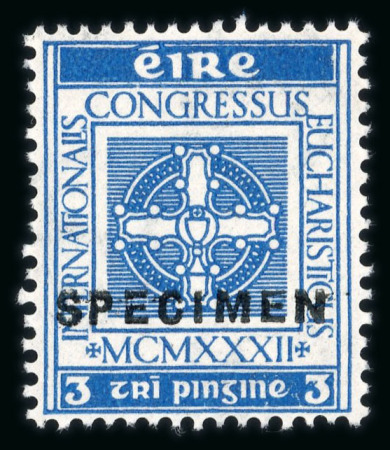 Stamp of Ireland » 1922-49 Dublin Government Printing Works Issues 1932 Eucharistic Congress mint set of two, both overprinted