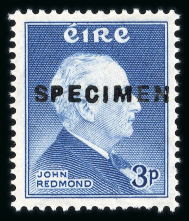Stamp of Ireland » 1950-Date Commemoratives 1957 Redmond mint set of two, both overprinted Specimen