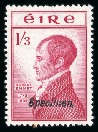 Stamp of Ireland » 1950-Date Commemoratives 1953 Robert Emmet mint set of two, both overprinted