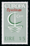 Stamp of Ireland » 1950-Date Commemoratives 1966 Europa mint nh set of two, overprinted Specimen