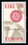 Stamp of Ireland » 1950-Date Commemoratives 1967 Europa mint nh set of two, overprinted Specimen