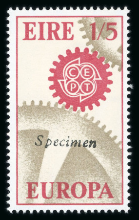 Stamp of Ireland » 1950-Date Commemoratives 1967 Europa mint nh set of two, overprinted Specimen