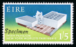 Stamp of Ireland » 1950-Date Commemoratives 1964 World's Fair mint nh set of two, overprinted Specimen