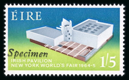Stamp of Ireland » 1950-Date Commemoratives 1964 World's Fair mint nh set of two, overprinted Specimen