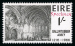 Stamp of Ireland » 1950-Date Commemoratives 1966 Ballintubber Abbey mint nh set of two, overprinted