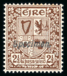 Stamp of Ireland » Definitives 1940-49 E wmk: 2 1/2d red-brown and 5d violet, mint