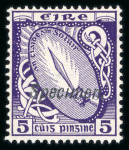 Stamp of Ireland » Definitives 1940-49 E wmk: 2 1/2d red-brown and 5d violet, mint