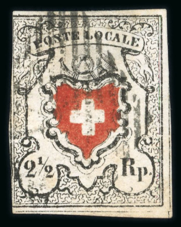 Stamp of Switzerland / Schweiz » Sammlungen 1843-1851, Bestand Kantonalmarken, Orts-Post, Poste locale mit 24 Marken und 1 Brief