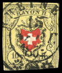 Stamp of Switzerland / Schweiz » Sammlungen 1850-1852, Bestand von 175 Rayon und 7 Briefen