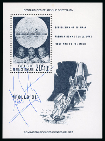 Stamp of Thematics » Space 1969-1970 USA Astronauts collection of 20 autographs on associated souvenir sheets