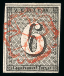 Stamp of Switzerland / Schweiz » Sammlungen 1843-1964, Vordruckalbum gestempelt ab Zürich 6