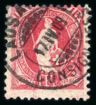 Stamp of Switzerland / Schweiz » Stehende Helvetia 1907, Stehende Helvetia 1 Fr. karmin gezähnt 11½:12