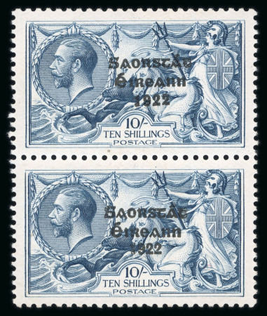 Stamp of Ireland » 1927 Composite Dates Overprints (T69-T71) 2s6d chocolate brown, 5s rose-red, 10s grey-blue, mint