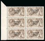 Stamp of Ireland » 1927-28 Wide Date Overprints (T72-T74) 2s6d chocolate, mint and mint nh left sheet marginal