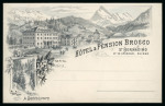 Stamp of Switzerland / Schweiz » Ansichtskarten Um 1900, ca. 480 Lithos aus der Druckerei Schlumpf Winterthur