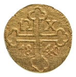 Stamp of Coins » Ancients and Miscellaneous Portuguese India, Goa, 1840, Maria II, 12 xerafins, AV 4.81 g.