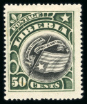 Stamp of Liberia 1860-1957, collection with nice section of Allegory issues incl. inverted centres
