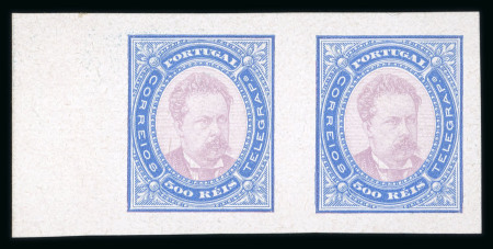 Stamp of Portugal 1894-1930, small stockbook full with better stamps, incl. #1 with large margins signed Köhler