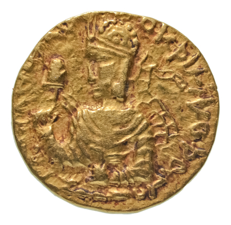 Kushanas, Huvishka, c. 151-192, AV dinar, 7.81 g. Mao