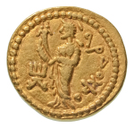 Stamp of Coins » Kushan Kushanas, Huvishka, c. 151-192, AV dinar, 7.82 g. Ardoksho