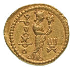 Stamp of Coins » Kushan Kushanas, Huvishka, c. 151-192, AV dinar, 7.93 g. Ardoksho