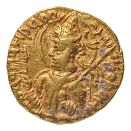Kushanas, Huvishka, c. 151-192, AV dinar, 7.91 g. Ardoksho