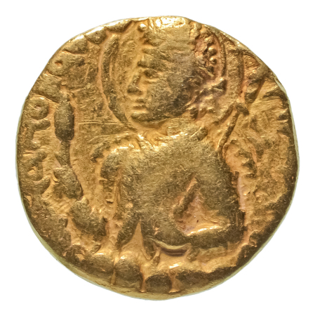Kushanas, Huvishka, c. 151-192, AV dinar, 7.65 g. Shaoreoro