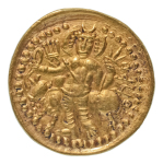 Stamp of Coins » Kushan Kushanas, Vasudeva I, c. 190-230, AV dinar, 7.85 g. Oesho Bull
