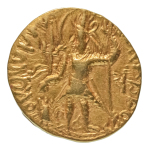 Stamp of Coins » Kushan Kushanas, Vasishka, c. 247-265, AV dinar, 7.83 g. Oesho Bull