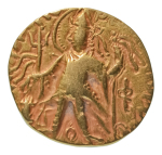 Stamp of Coins » Kushan Kushanas, Kanishka III, c. 267-270, AV dinar, 7.69 g. Ardoksho
