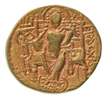 Stamp of Coins » Kushan Kushanas, Kanishka III, c. 267-270, AV dinar, 7.69 g. Ardoksho