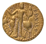 Stamp of Coins » Kushan Kushanas, Vasudeva II, c. 275-300, AV dinar, 7.73 g. Oesho Bull