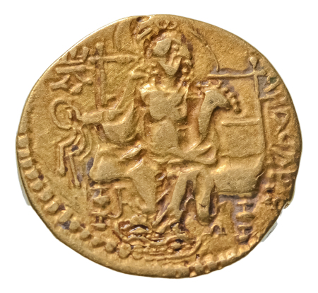 Kushanas, Vasudeva II, c. 275-300, AV dinar, 7.78 g. Ardoksho
